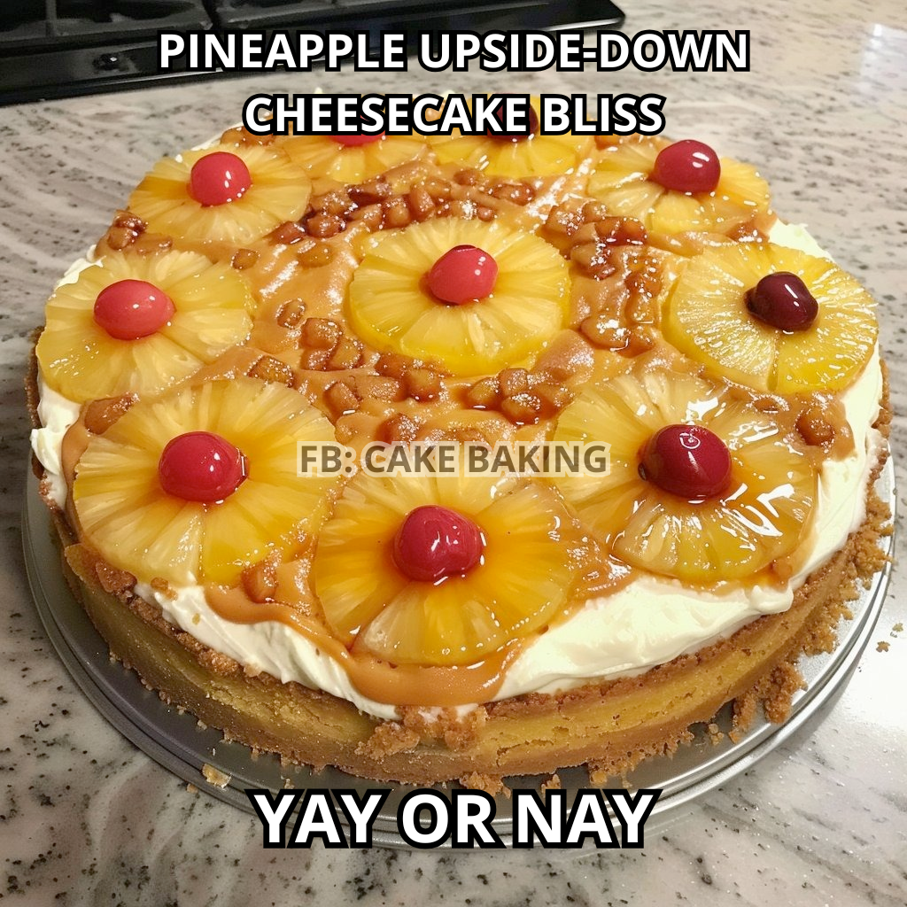 Pineapple Upside-Down Cheesecake Bliss