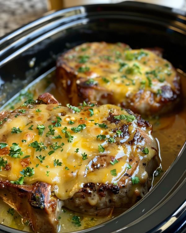 Slow Cooker Alpine Pork Chops