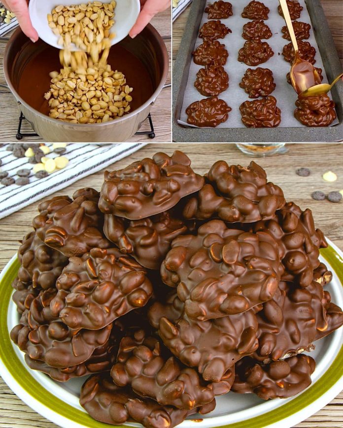 Chocolate Peanut Cluster Candy