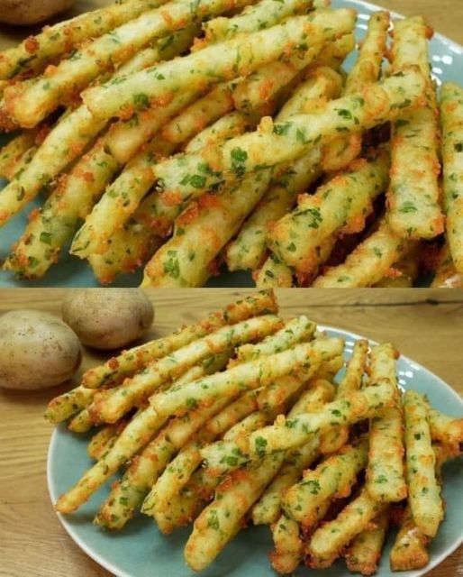 Crispy Cheese Potato Sticks