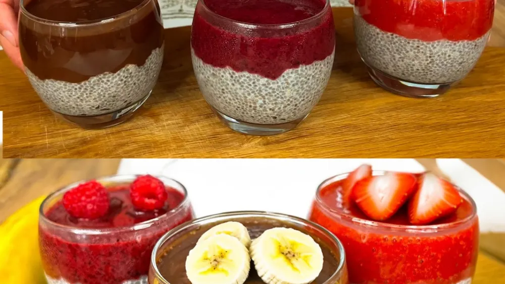 Chia Pudding in 3 Varieties: Healthy and Tasty Breakfast