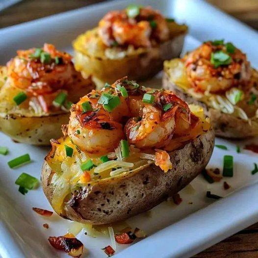 Flavorful Cajun Shrimp Loaded Baked Potato!