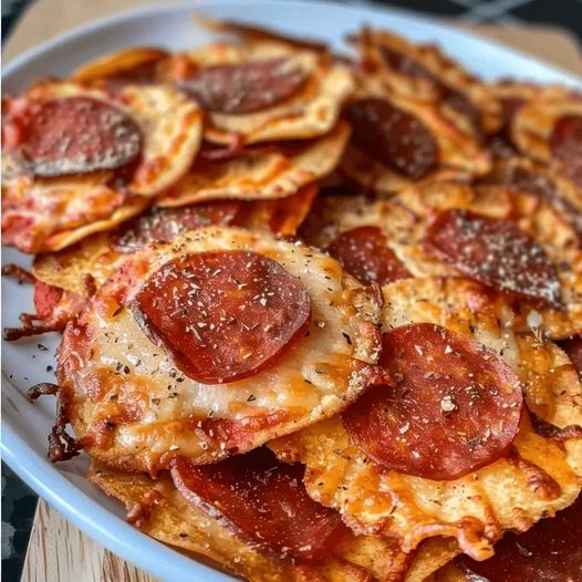 2 ingredient Pizza chips