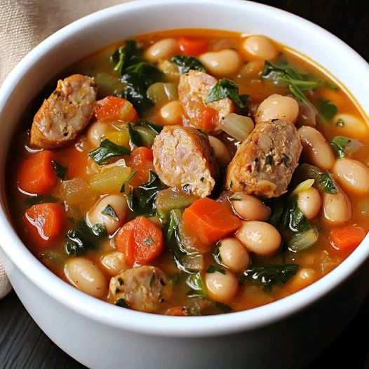 Hearty Chicken Sausage & White Bean Stew