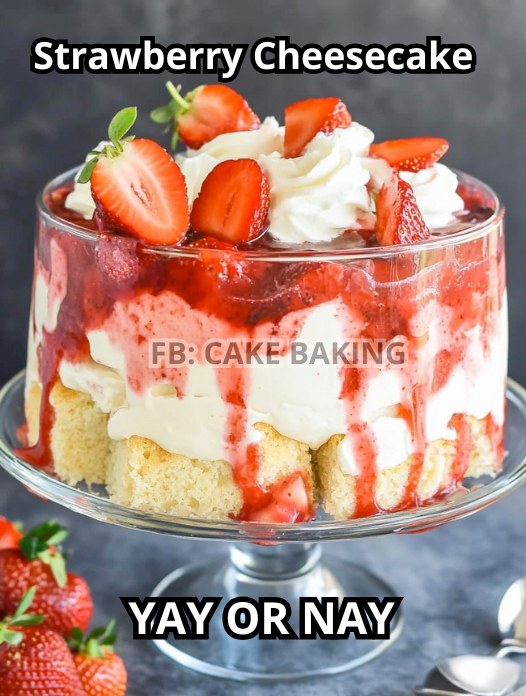 Strawberry Cheesecake Trifle 