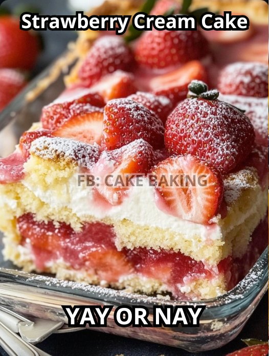 Strawberry Cream Cake