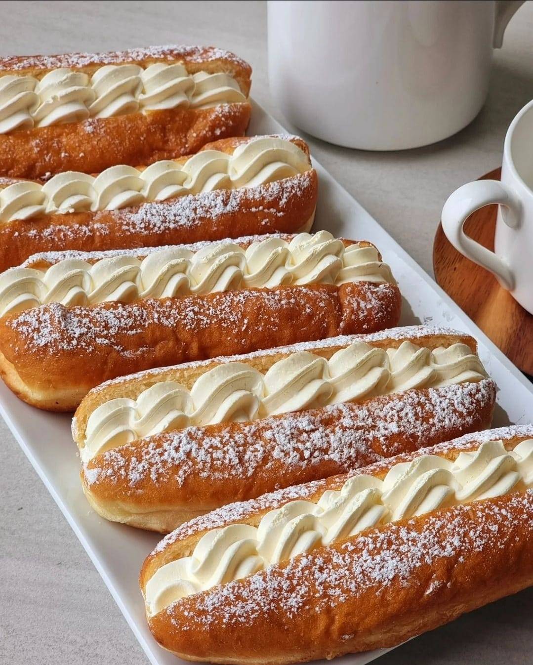 Classic Cream-Filled Eclairs