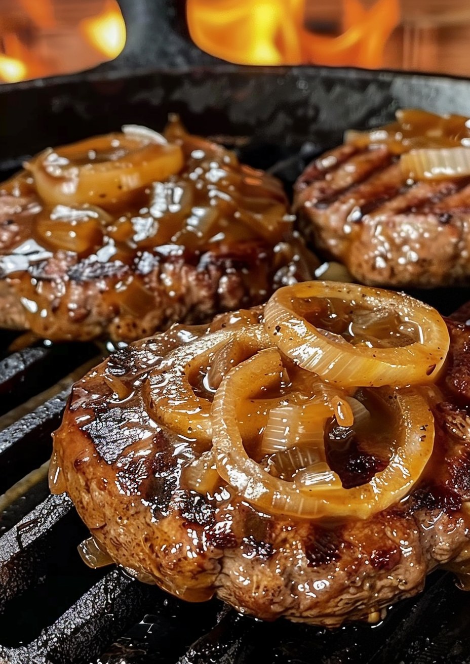 Hamburger Steaks with Onion Gravy