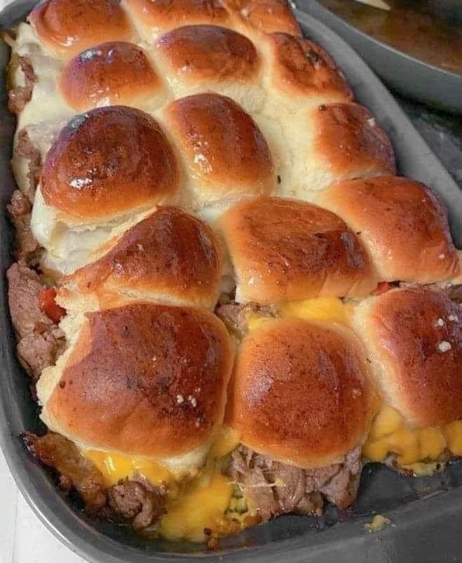 Philly Cheesesteak Sliders Recipe