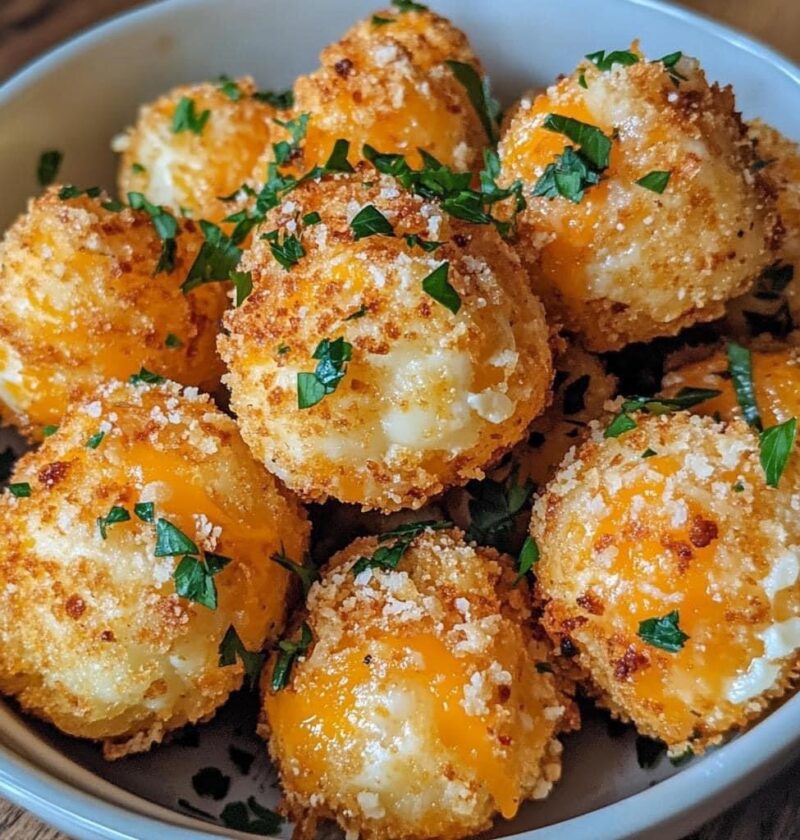 Cheesy Cauliflower Bites