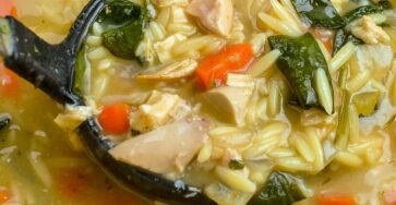 Lemon Chicken Orzo Soup