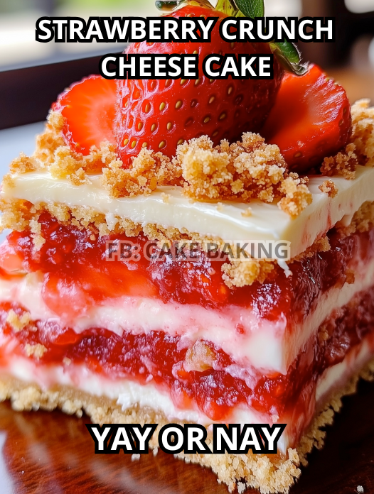 Strawberry Crunch Cheesecake Delight