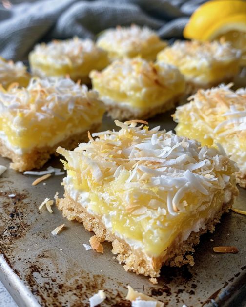 Lemon Coconut Cream Squares