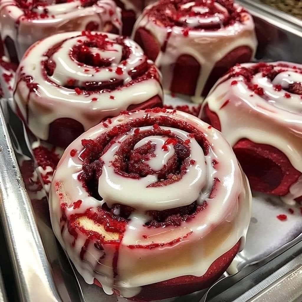 Red Velvet Cinnamon Rolls