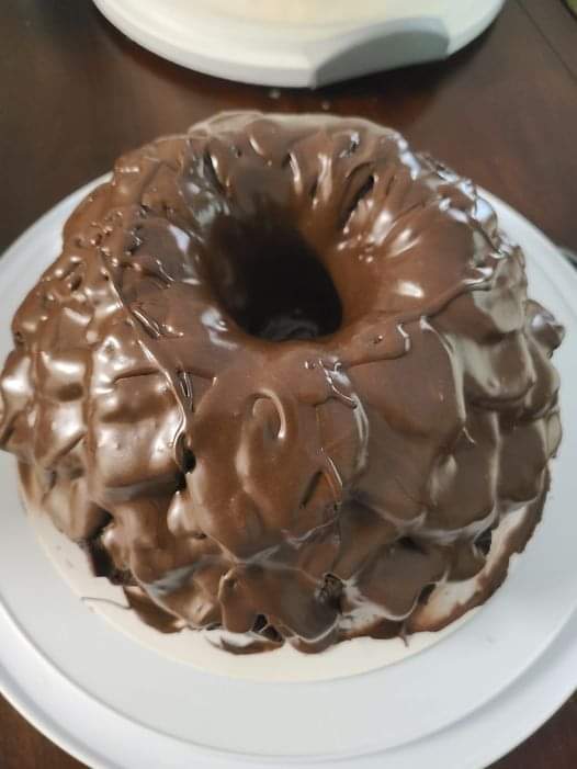 Triple chocolate pound cake