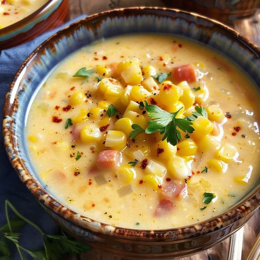 Smoked Ham Potato Corn Chowder