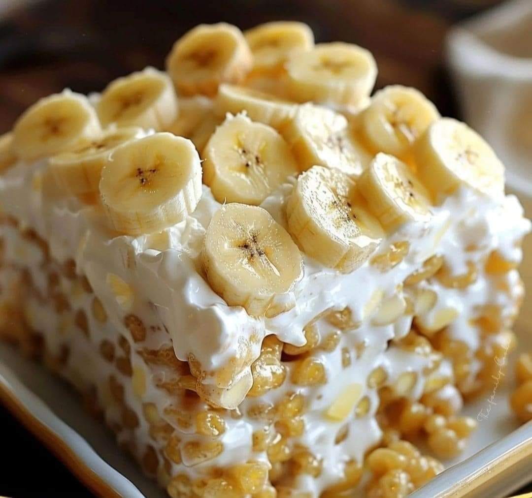 Banana Pudding Rice Krispie Treats