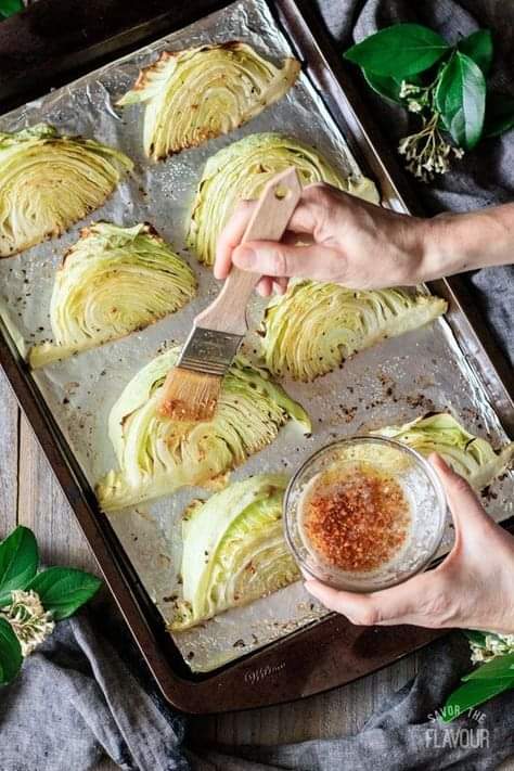 Roasted Cabbage Wedges