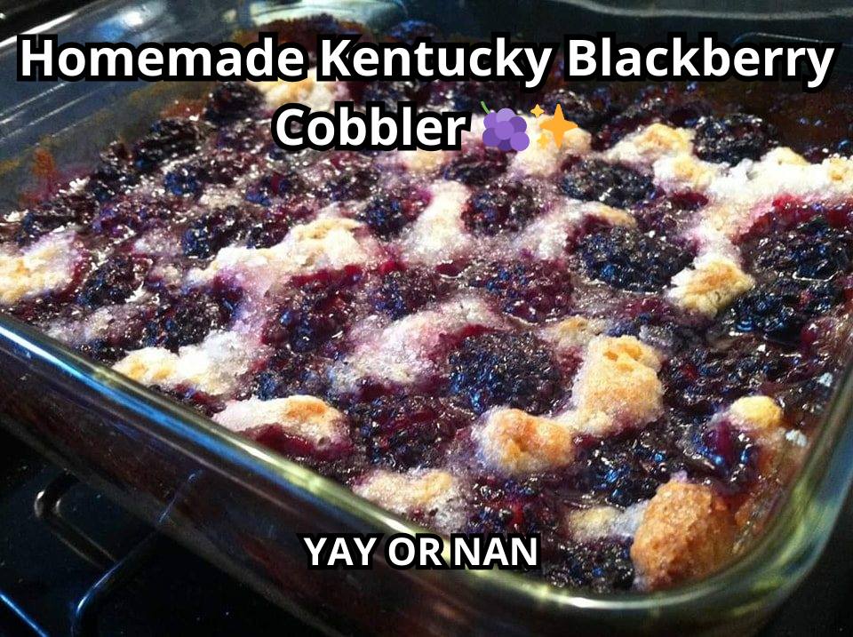 Homemade Kentucky Blackberry Cobbler 