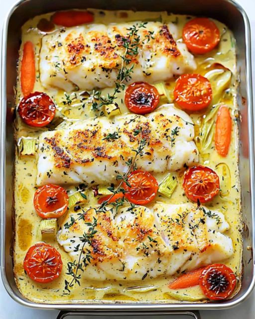 Gratinated Cod with Vegetables and Thyme: A Friendly and Balanced Dish