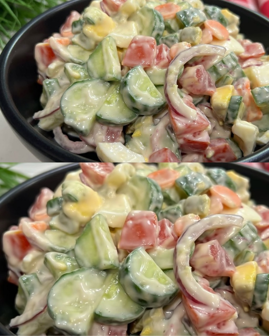 Cucumber and honey-mayo salad recipe