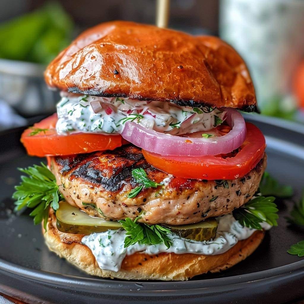 Greek Turkey Burgers