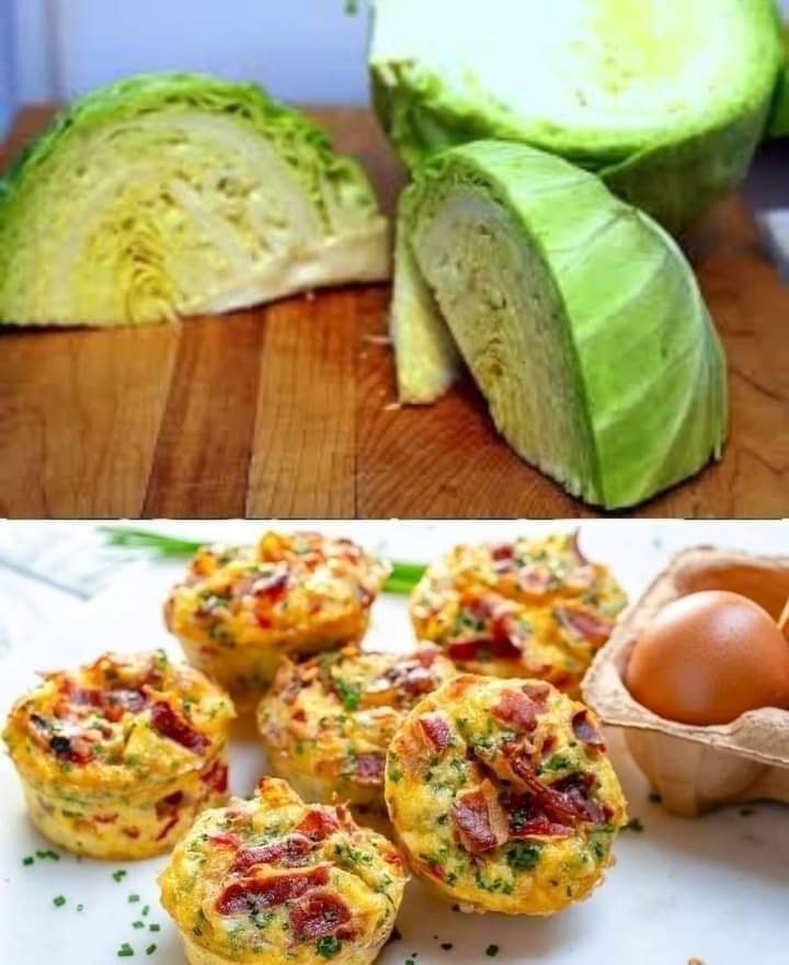 There is a recipe for a tasty dish made with cabbage, mushrooms, and eggs.