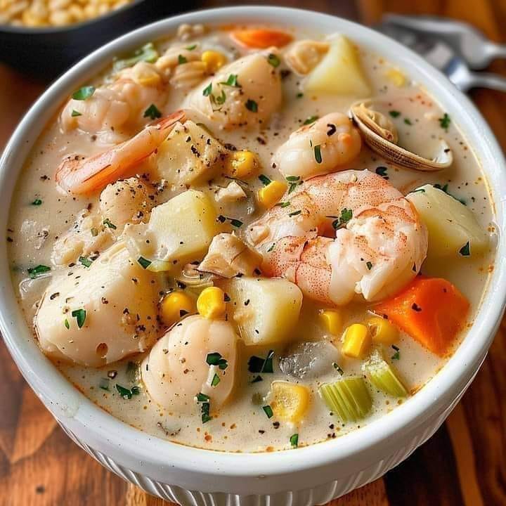 Seafood and fish soup