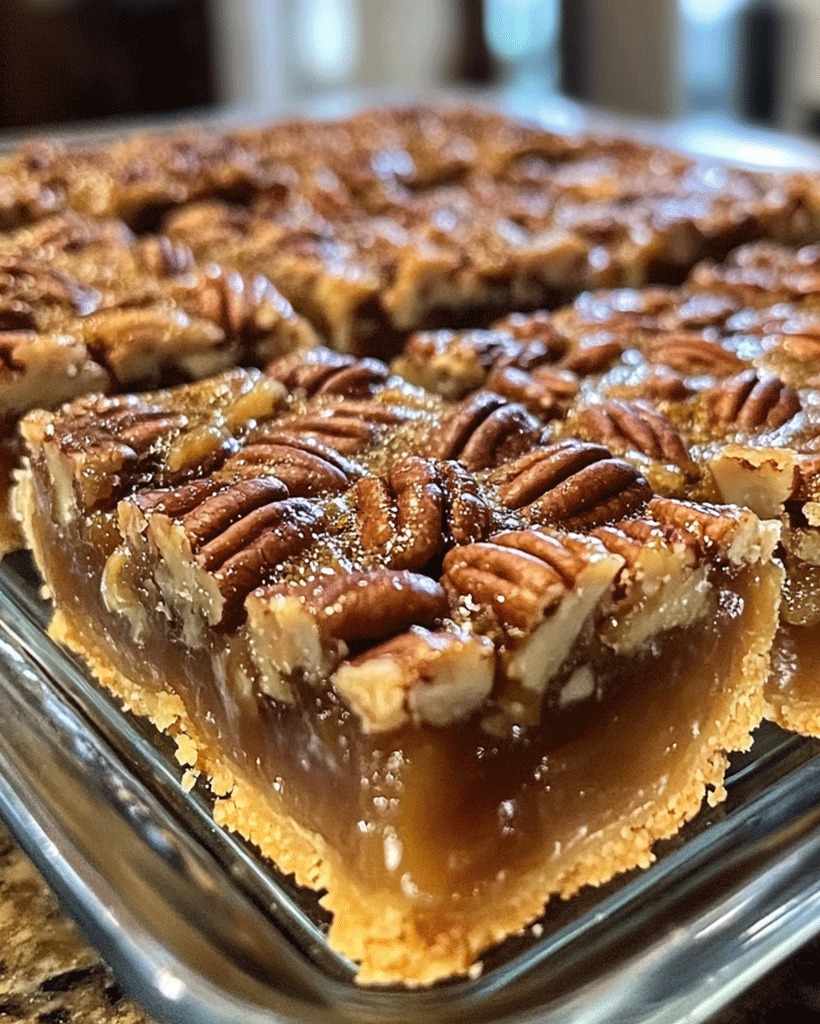 Lazy Girl Pecan Pie Bars