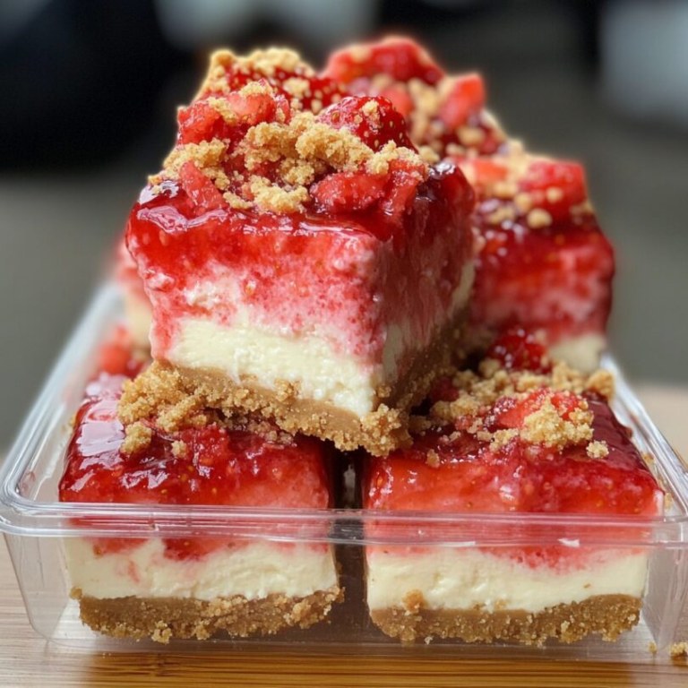 Strawberry Crunch Cheesecake Bites