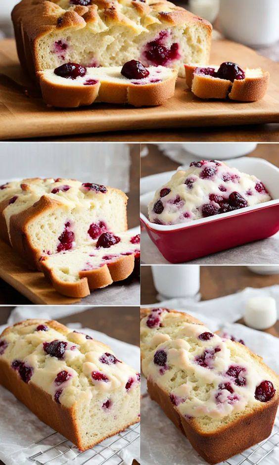 Cream Cheese Cranberry Loaf