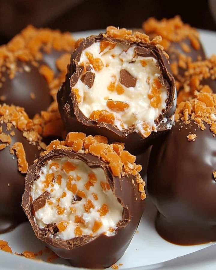 Butterfinger Chocolate Caramel Crunch Truffles Recipe