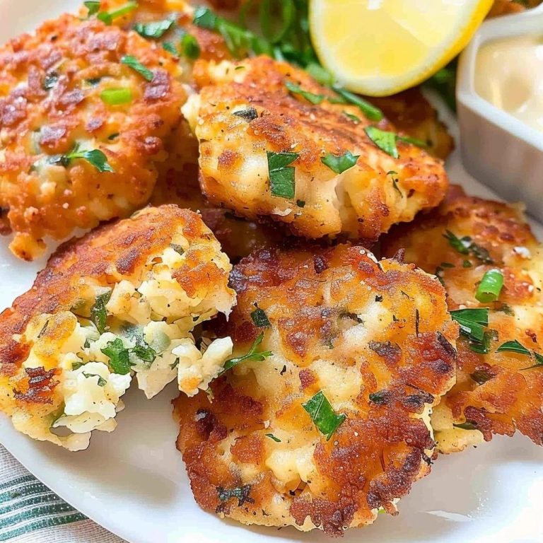 Cheesy Chicken Fritters