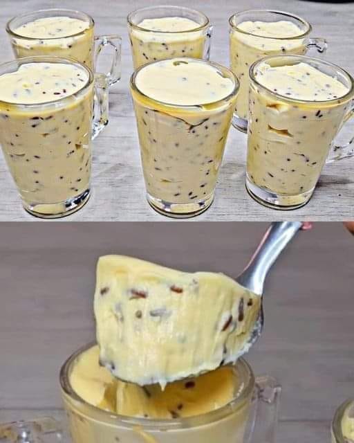 Simple creamy dessert: just blend it.