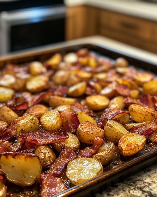 Crispy Potato and Bacon Sheet Pan