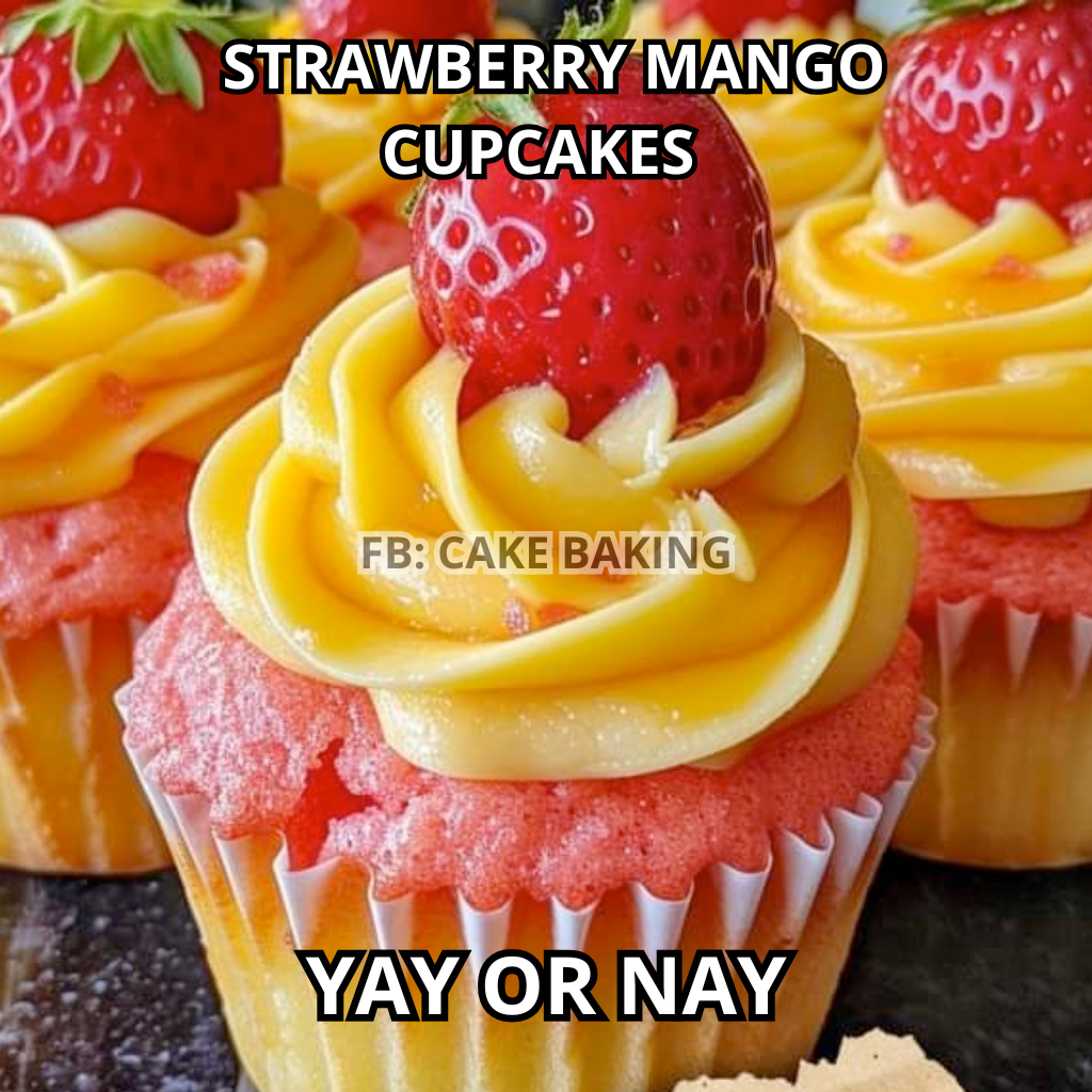  Strawberry Mango Cupcakes 