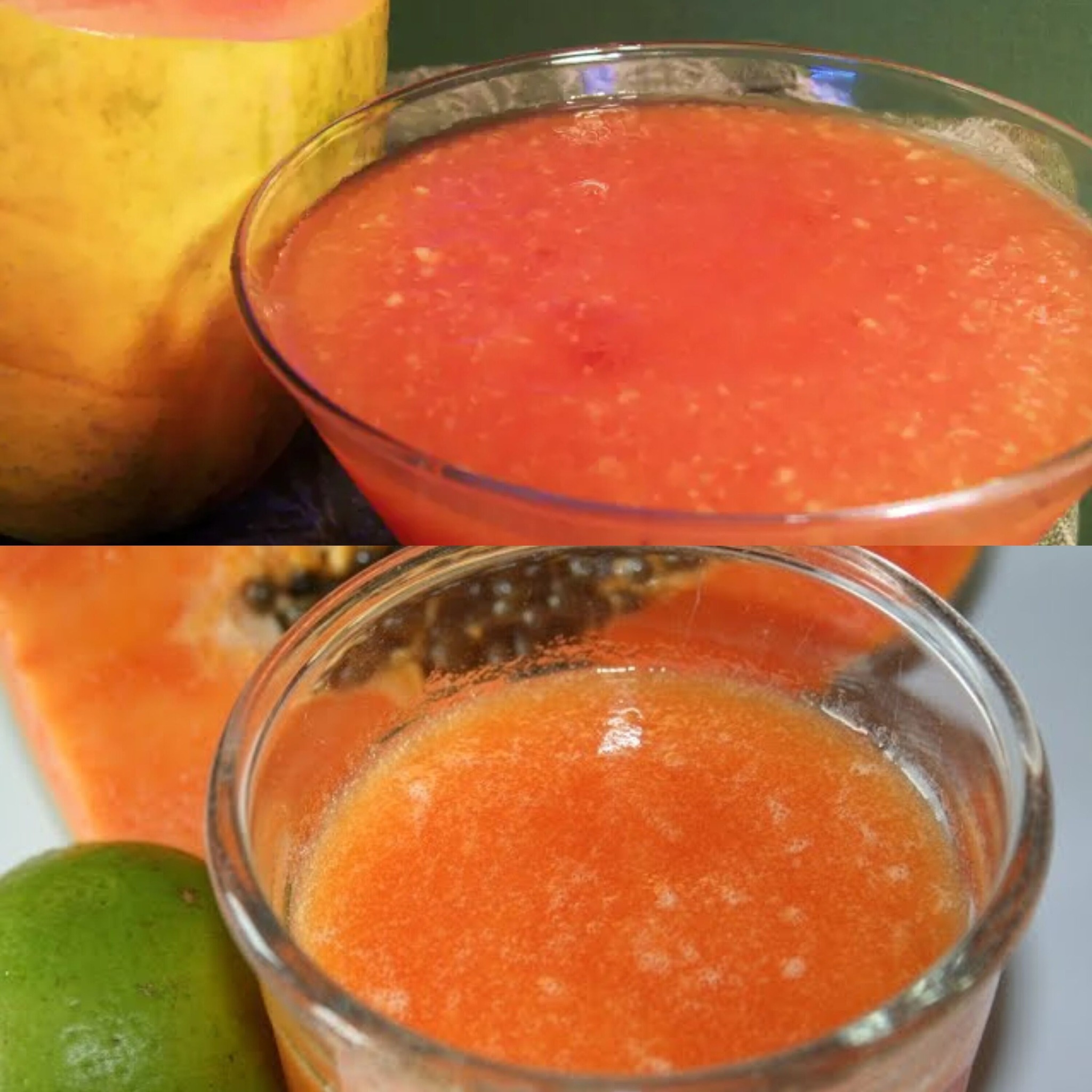 Homemade Glutathione Drink for Healthy Skin Glow with Papaya