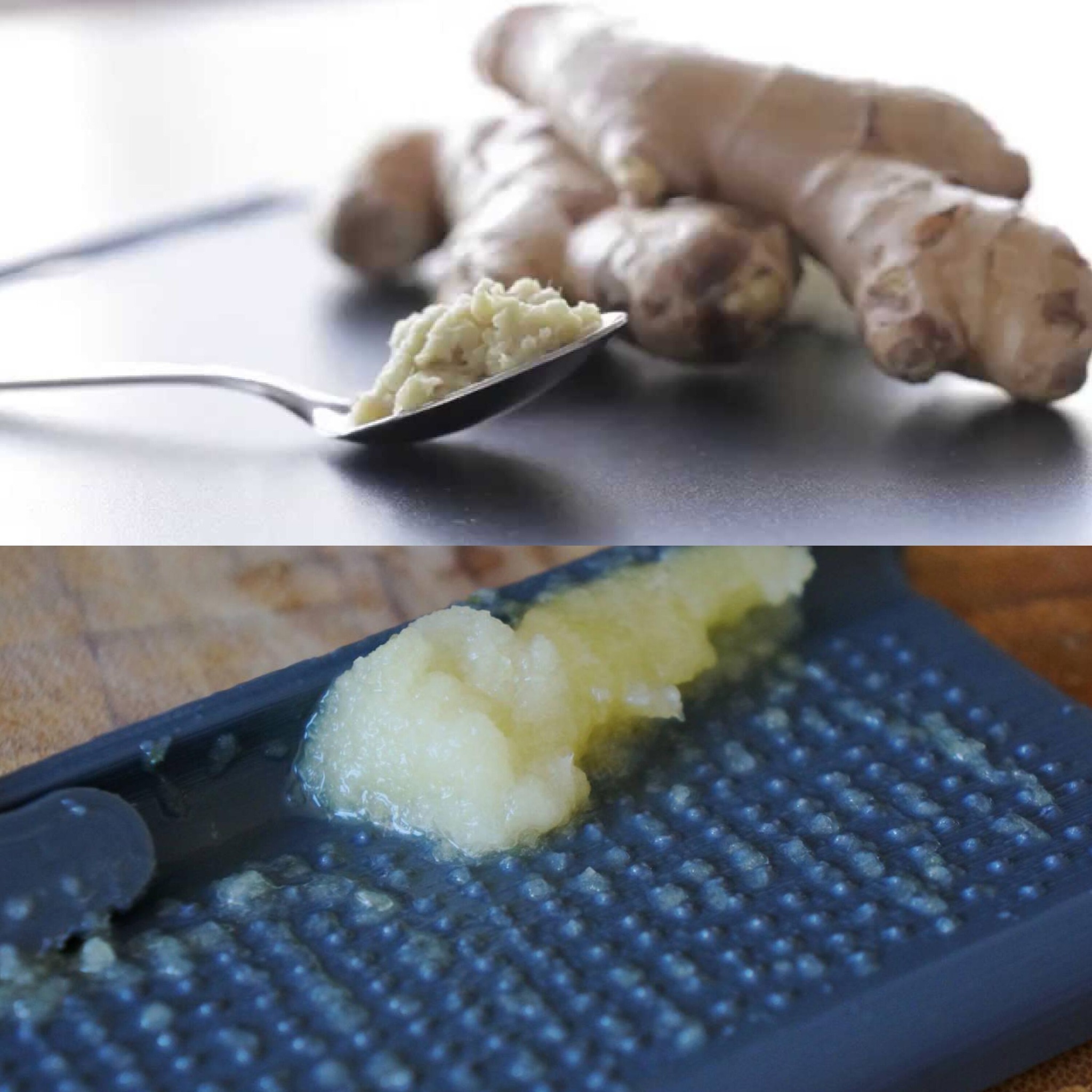 How to Use Plastic Wrap Over a Grater to Grate Ginger