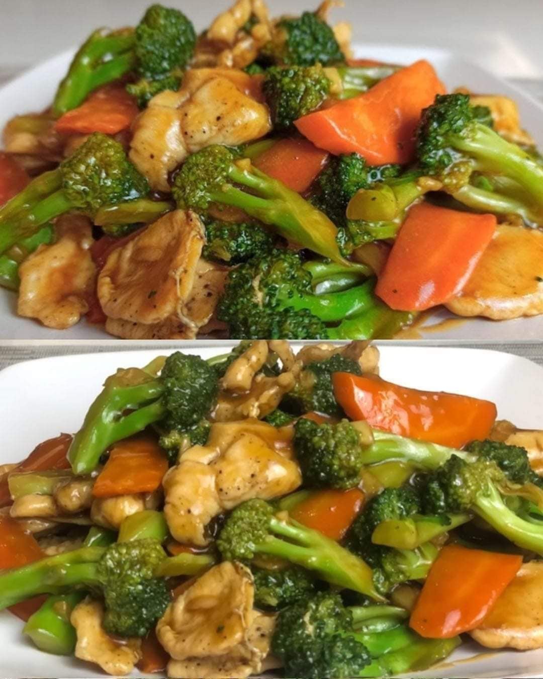 Stir-Fried Broccoli and Carrots with Chicken