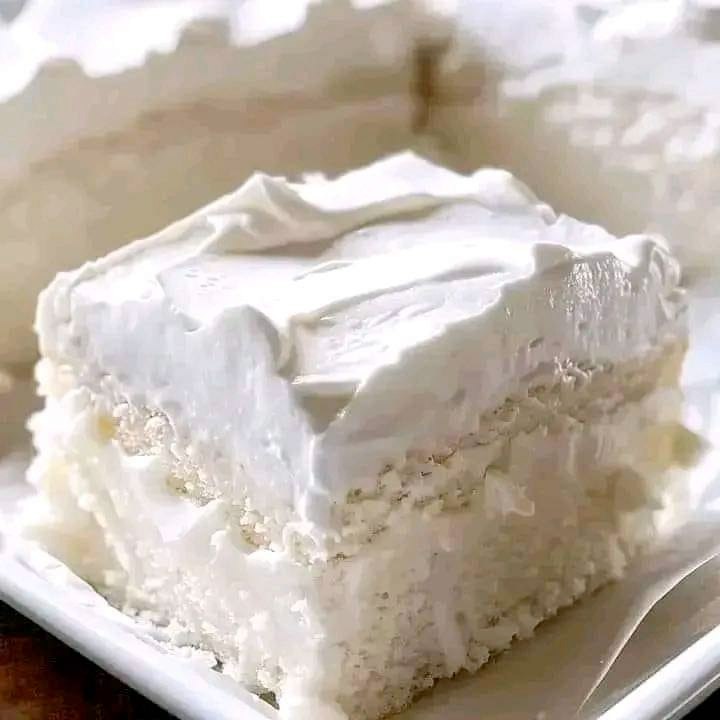 fluffy cake with a rich