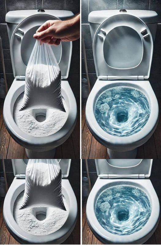 Bathrooms stay clean and smell fresh when you flush this powder down the toilet.