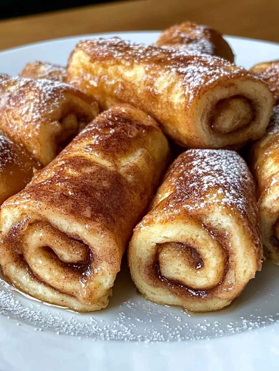 Cinnamon Roll French Toast Roll-Ups