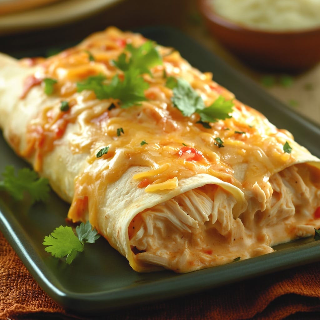 Creamy and cheesy, this chicken enchilada filling is a simple crowd-pleaser! Try it out as a quick weeknight meal.