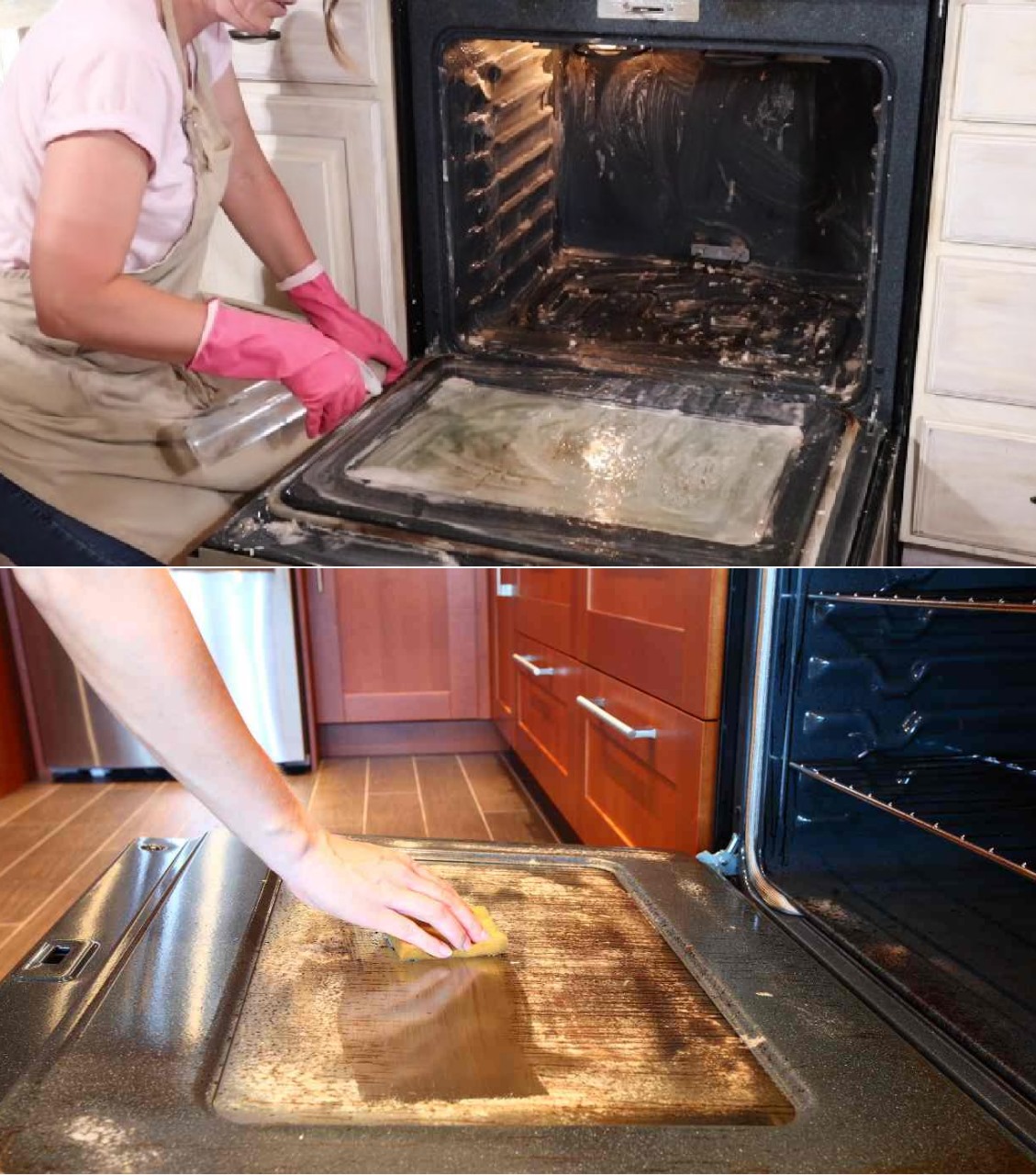 DO THIS AFTER EACH USE AND THE OVEN WILL ALWAYS BE CLEAN: NOT EVEN 1 GREASE STAIN