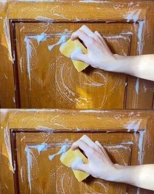 The genius tip for removing grease from kitchen cabinets