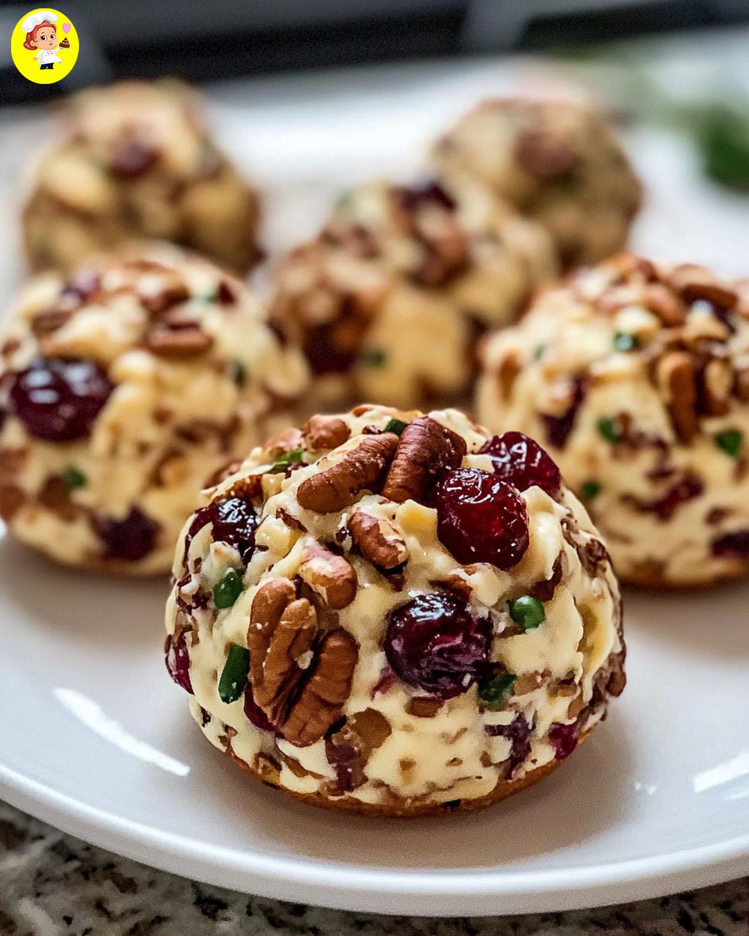 Cranberry Pecan Cheese Truffles