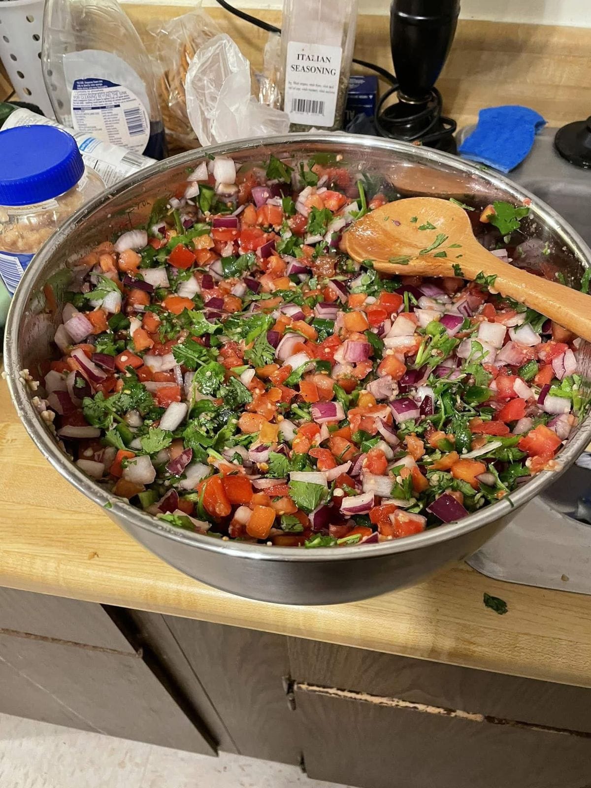 Pickled Cherry Tomatoes, Red Onions, and Cucumbers