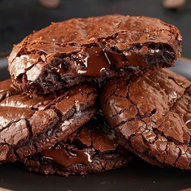 Gooey Chocolate Fudge Cookies