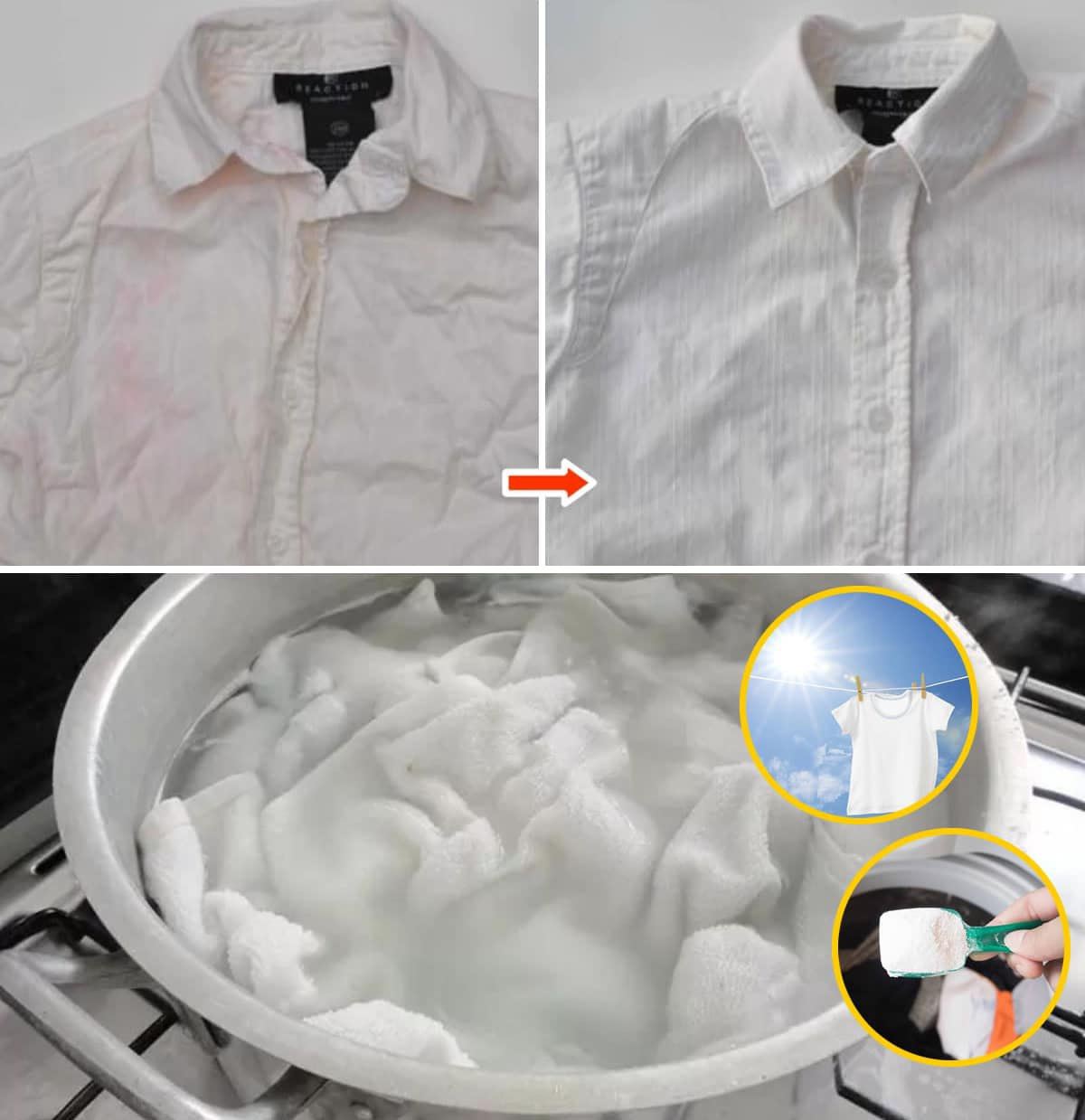 How to whiten white clothes and remove old yellowish stains