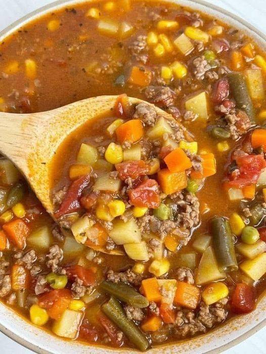 Vegetable Hamburger Soup